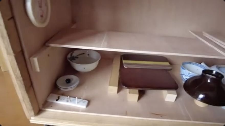 Install removable shelving — The source demonstrates: Install removable shelving.